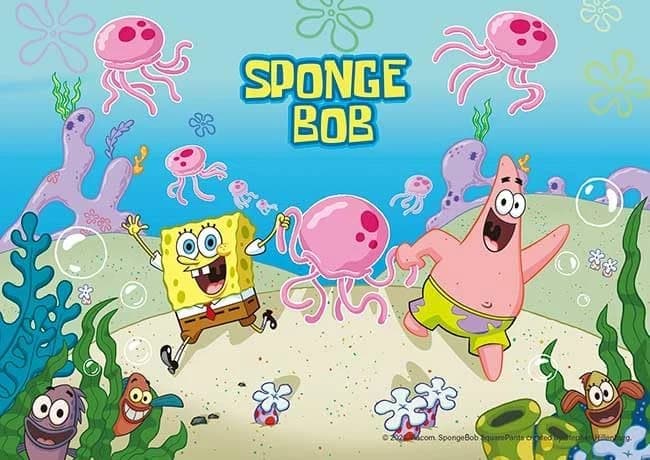 애플원(APPLEONE) 지그소 퍼즐 108-091 스폰지밥 SPONGEBOB and PATRICK (스폰지밥과 파트라슈/뚱이) 108피스 (일본산)