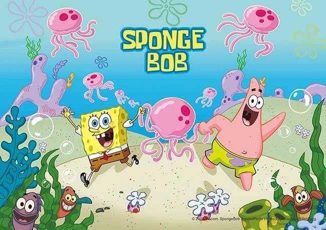 애플원(APPLEONE) 지그소 퍼즐 108-091 스폰지밥 SPONGEBOB and PATRICK (스폰지밥과 파트라슈/뚱이) 108피스 (일본산)