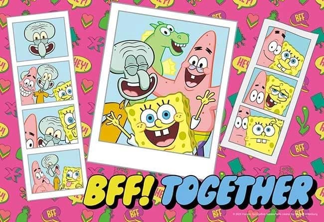 애플원(APPLEONE) 지그소 퍼즐 300-396 스폰지밥 BFF! TOGETHER 300피스 (일본산)【옵션 선택】
